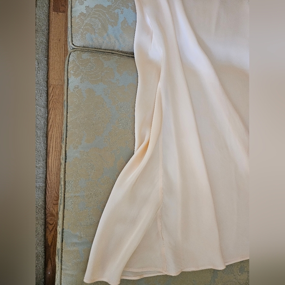 NWT Jen's Pirate Booty Lace Silky Maxi Dress In Peach - Picture 9 of 16